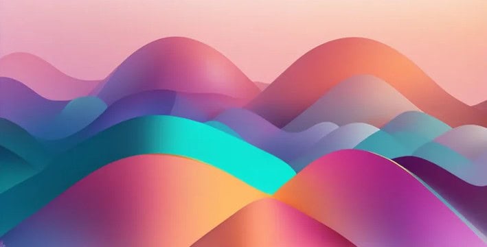 Smooth gradient transitions showcasing multiple vibrant colors blending seamlessly to symbolize gradient creation.